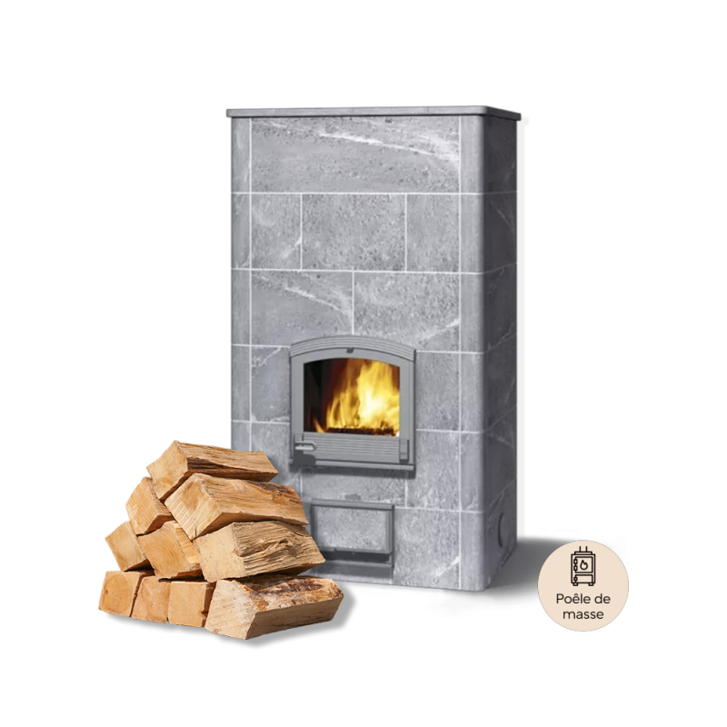 Bois de chauffage 33cm - spécial Poêle de masse - sec séchoirs - prêt à l'emploi - résineux feuillus